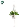 Hangende manden Planters Macrame Handgemaakte katoenen touw Pothouder Plant Hanger Home Garden Decoratie