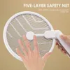 Pest Control Foldable Electric Fly Swatter Killer with UV Light USB Rechargeable LED Lamp Summer Mosquito Trap Racket Anti Insect Bug Zapper 0129