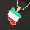 Chains Stainless Steel Enamel South Sudan Map Pendant Necklace Flag Of Sudanese Chain Jewellery