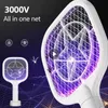 Pest Control Mini Electric Lamps 2 In 1 Insect Racket USB Charge Mosquito Swatter Kill Fly Killer Trap Bug Zapper 0129