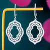 Brincos do garanhão Siscathy luxuosa cúbica zircônia feminina para acessórios elegantes Party Geometry Fashion Jewelry Drop Shiping