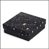 Шарки для ювелирных изделий Display Box Starry Sky Pattern Дармовый чехол для браслетного ожерелья Упаковка кольца подарок свадебный организатор невесты W1219 78 DHTFK