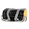 Outdoor Bags PU Leather Sports Gym Bag Multifunction Training Fitness Shoulder Bags Traveling Handbag Striped Sac De Sport Women Men XA719WD T230129