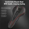 s WEST BIKING Bike Sile Cushion PU Leather Surface Silica Filled Gel Comfortable Cycling Seat Shockproof Bicycle Saddle 0130