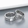 Neue Liebesringe Designer Schmuck Mode gestreifter Buchstaben Universal 925 Silber plattiert Retro Edelstahl Ring Party Engagement Val3723290