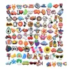 シューズパーツアクセサリー卸売100pcs/セットカスタムPVCチャームシューズクロックデザイナーシューチェローム装飾ドロップ配信dhnts