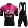 세트 2022 뉴저지 세트 Huub Suit Cycling Clothing Bicycle Bib Shorts 자전거 옷 MTB Maillot Ropa Ciclismo Z230130