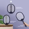 Controle de pragas Swatter dobrável lâmpada de assassino de mosquitos 3000v ângulo recarregável USB Bug elétrico ajustável Zapper Fly Bat 0129