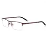 Sunglasses Frames Titanium Alloy Frame Eye Glasses Computer Optical Prescription Eyewear Men Style Half Rim Rectangular Spectacles