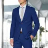 Ternos masculinos Blazers mais recentes Tuxedos de casamento casual de linho verde para homens Slim Fit Beach Groomsmen Jaqueta