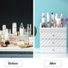 Storage Boxes Home Cosmetic Case Big Female Makeup Organizer Drawer Jewelry Box Cabinet Beauty Skin Care Organizers Accessories