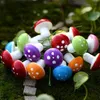 2cm 3cm Fairy Foam Mushroom Colorful Garden Miniature Decorations Plants Plants Garden Gnome Cute Mushroon microlandschaft 7 Colors TT0130