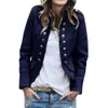 Trenchs pour femmes Veste rétro à la mode Double boutonnage Boutons Décor Bonne finition Automne Hiver Couleur unie Mince Manteau décontracté Vêtements pour femmes 230130