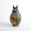 Kinesiska stilprodukter Pet Productsegypt Urn Ornament Carnopic Jar Home Decoration Anubis Storage 230130