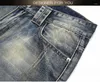 Men's Jeans Men's Fashion Vintage Ripped Hi Street Destroyed Denim Pants With Holes Streetwear Washed Trousers Straight Fit