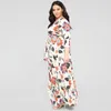 Sukienki plus rozmiar Tossy Deep V-deck Floral Printed Boho sukienka dla kobiet 2023 Summer bandage seksowne swobodne 4xl długie mody vestidos