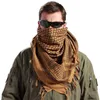 Berets Men na świeżym powietrzu szaliki szaliki wojskowe arabska taktyczna pustynia szalik armia armia głowa z frędzlami zimą ciepły wiatr