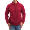 Felpe con cappuccio da uomo 2023 Abbigliamento stile autunno e inverno Vendita Europa America Slim Fit Collo alto Tinta unita Sport Casual