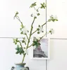 Kwiaty dekoracyjne duża biała gałąź azalia do wazonu i okna do rury wodnej wystrój elastyczna sztuczna dekoracja domów ślubnych fałszywe rośliny