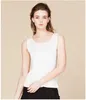 Camisetas de mujer Birdsky 1PC 30% Seda de morera natural Chaleco de mujer Top Cuello redondo Slim Fit Camiseta simple 15 colores sólidos. HC-11