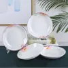 Teller Chinesische Teller-Sets Geschirr Küche Abendessen Hochzeit Komplett-Set Servieren Vajilla Completa De Platos