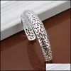 Bracciali Bangle Beautifly Gioielli indiani Charms 925 Ale Hollow Out placcato Sterling Sier Bangles Drop Delivery Dhn5C