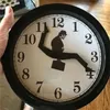 Horloges murales inspirées de la comédie Ministry of Silly Walk Clock Comedian Home Decor Nouveauté Montre Funny Mute