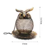 Andra fågelförsörjningar 1PC Wild Owl Shape Feeder utanför hängande kolibri matare dekor tillbehör för utomhus trädgårdsgård 230130