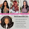 Body Wave Lace Front Wig Human Hair Transparent For Women Pre Plucked Brazilia Hairline 4X4 Closure