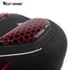 s WEST BIKING PU GEL Soft Bike Thicken Seat With Taillight Flash Light Waterproof Front Saddle Comfortable Bicycle Cushion 0130