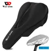 Saddles WEST BIKING Sile Gel Saddle Comfort Soft MTB Road Bike Seat Anti-slip Shockproof Cycling Cushion With Rain Cover 0130