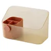 Storage Boxes Cosmetic Organizer Contrast Color Space-saving Plastic Divided Large Capacity Desktop Box For Dressing Room