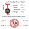 Pocket Watches Digital Luminous Dial Clip-On FOB Broche colorido Pin Relógio pendurado EL Light Light Electric Children Watch