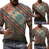 Men's T Shirts White Tops For Men Long Sleeve Black Mock Neck Short Summer Ethnic Printed CuteMen's