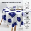 Table Cloth Mexican Traditional Talavera Round Tablecloth Proof Wrinkle Resistant Cover For Dining Room Kitchen Decoration 60inch