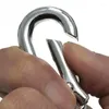 Keychains Stainless Steel Gourd Buckle Key Chain Carabiner Waist Belt Clip Anti-lost Hanging Retractable Keyring High Quality #07