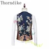 Abiti da uomo Blazer Thorndike Ultimo disegno del cappotto Abiti da uomo Smoking su misura 3 pezzi Blazer Festa di nozze Sposo Costume Homme 230130