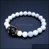 Hebras de cuentas Tigres naturales Ojo Corona en forma de pulsera de cuentas para hombre Joyería de lujo Regalo Cadena de encanto trae buena suerte con cuentas 3377 Q2 D Dhfy9