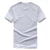 T-shirt da uomo Camicia tinta unita T-shirt da uomo in cotone bianco e nero T-shirt estiva da skateboard T-shirt da skate per ragazzi Taglia 8020