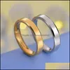 Pierścienie opaski 4 mm stal nierdzewna dla mężczyzn dla mężczyzn pusty pierścień może wygrawerować wysokie polerowane krawędzie zaręczynowe biżuteria 511 Rozmiar Dostawa DH53P