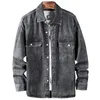 メンズカジュアルシャツS-5XLメン高品質のブラックブランドデニムシャツ2023秋のビジネスファッションジャンジャケット男性クラシックルーズトップマンズ