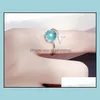 Band Rings Mermaid Foam Ring Hand Jewelry Female Temperament Versatile Simple Personality Fishtail Drop Delivery Dh9Ek