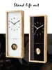 Horloges murales Style japonais rétro horloge en bois salon chambre créative balançoire quartz pendule décor à la maison Klok cadeau FZ651