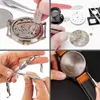 Bekijk reparatiekits Watchmaker Mechanische horloges Tools Set Band Link Bracelet Remover met kleine hamer metrische houder