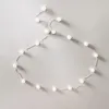 Cinture Cintura da donna elegante con perle Catena sottile in metallo regolabile semplice per abito da donna Cinturino di design magro Gioielli decorativiCinture