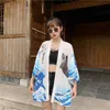 Ethnic Clothing Kimono Women Chinese Cardigan Cosplay Shirt Blouse Haori Japanese Yukata Female Summer Beachwear Bikini Cover Up Swimwear