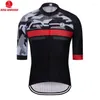 Jackets de corrida 2023 Men camisa de ciclismo verão mtb camisa ciclismo lycra bike lycra de manga curta maillot hombre