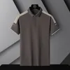 Men's Polos Korea Style Solid Brand Fashion Polo Shirts Short Sleeve Men's Black White Summer Cotton Breathable Tops Tee Oversize 4XL 230130