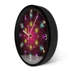 Horloges murales graine de vie symbole horloge moderne Mandala fleur géométrie sacrée Art abstrait montres décor à la maison