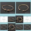 Bedelarmbanden eenvoudige geometrische sets 3 pc's/set gravure cadeaus zomer strand accessoires bracelet drop levering sieraden dhtli